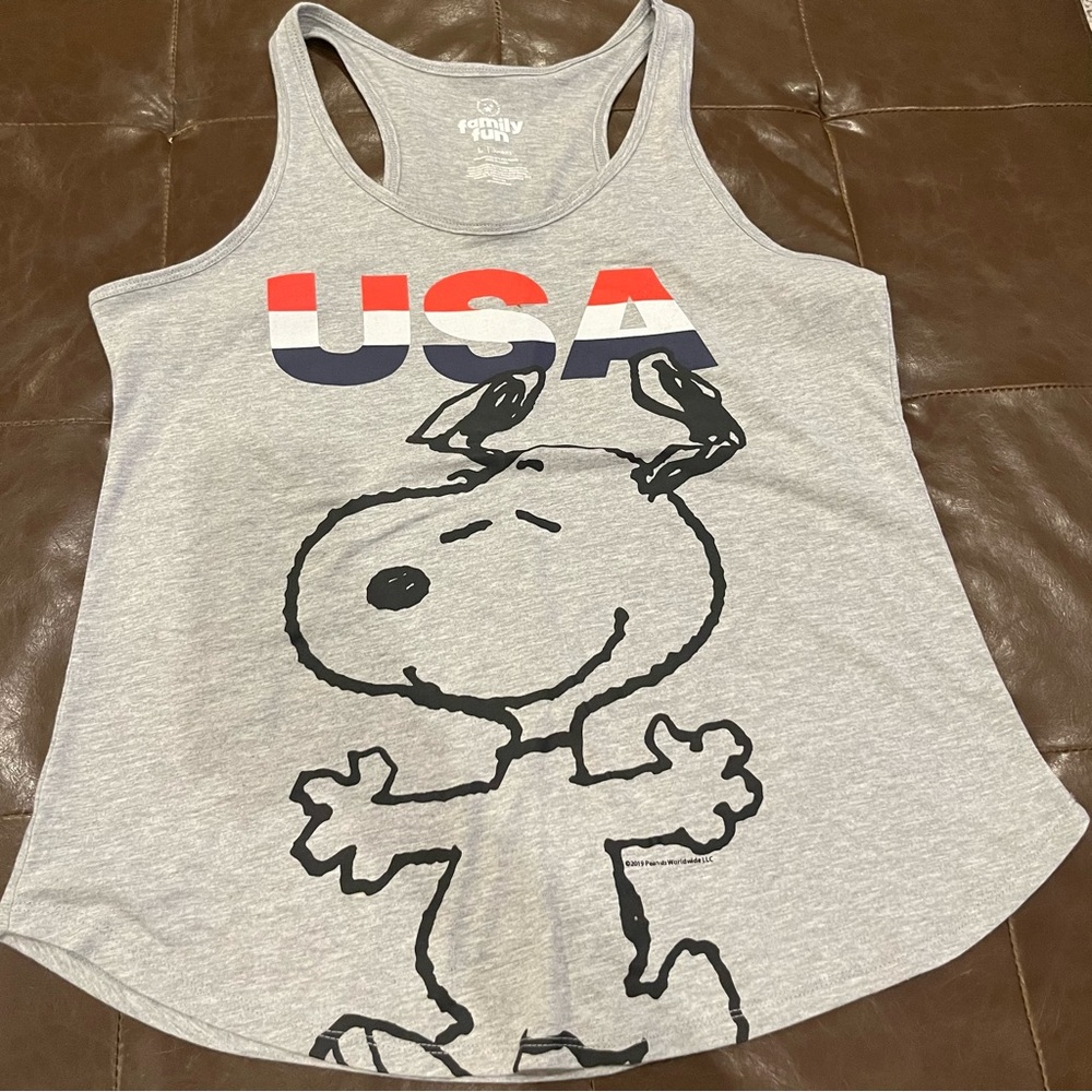 Kohls Peanuts Snoopy USA Tank Top